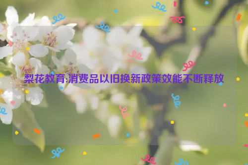梨花教育:消费品以旧换新政策效能不断释放